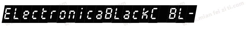 ElectronicaBlackC Bl字体转换